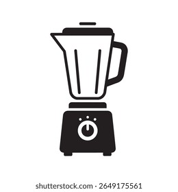 Blender icon an electric kitchen appliance for mixing pureeing and emulsifying food and drink a machine for making smoothies and soups vector solid glyph icon