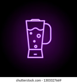 blender icon. Elements of Alcohol drink in neon style icons. Simple icon for websites, web design, mobile app, info graphics