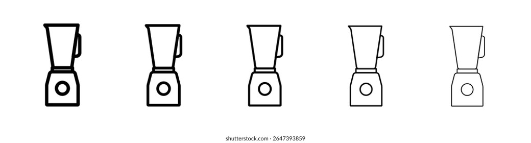 Blender icon flat illustration set logo
