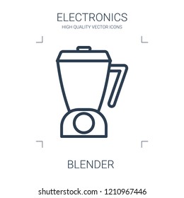 blender icon. high quality line blender icon on white background. from electronics collection flat trendy vector blender symbol. use for web and mobile