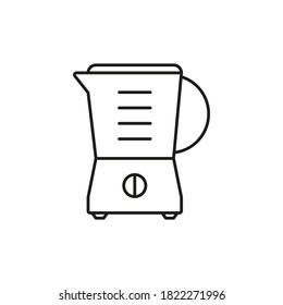 blender icon Kitchen appliances, icons, outline, black. Home electrical appliances. black flat icons with a black outline., vector illustration