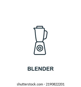 Blender icon. Line simple icon for templates, web design and infographics