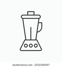 Blender icon. line style vector icon.