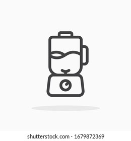 Blender icon in line style. For your design, logo. Vector illustration. Editable Stroke.