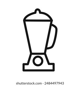 Blender icon linear vector graphics sign