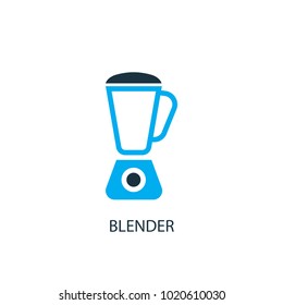 Blender icon. Logo element illustration. Blender symbol design from 2 colored collection. Simple Blender concept. Can be used in web and mobile.