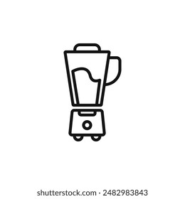Icono de licuadora logo signo Vector contorno