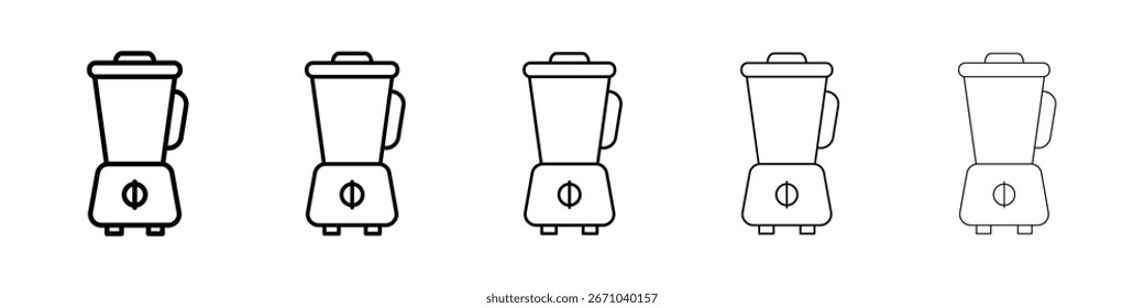 Blender icon logo in stroke lines collection