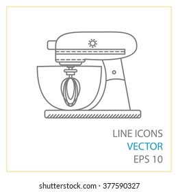 Blender icon. Mixer sign. Linear icon.