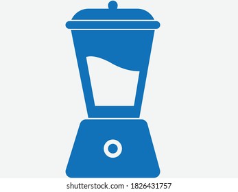 Blender icon. mixer icon vector (blue version)