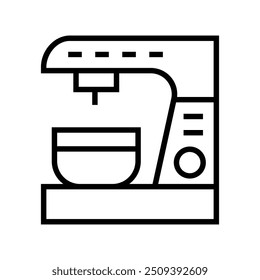blender icon. Outline style design isolated on white background