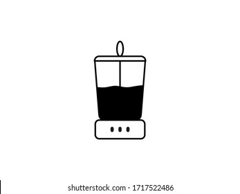 Icono de Blender. contorno del símbolo vectorial