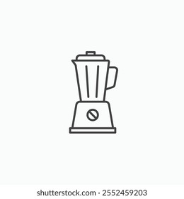 Blender icon set in blackthin line style.