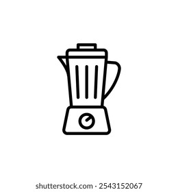 Conjunto de ícones do liquidificador. versões com contorno e preenchidas sólidas.