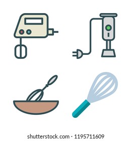 blender icon set. vector set about mixer icons set.