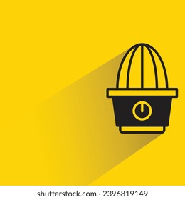 blender icon with shadow on yellow background