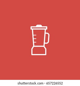 blender icon. sign design. red background