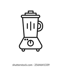 Blender icon Simple thin line flat symbol
