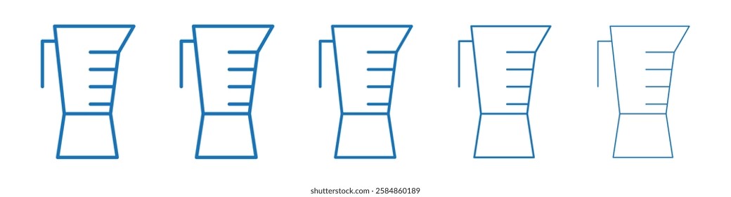 Blender icon Symbol collection thin outline set