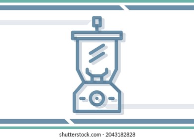 Blender icon symbol sign from modern appliances collection for mobile concept and web apps design. Household and electronic related vector line icons.