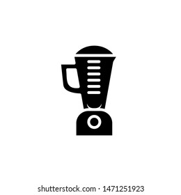 Blender Icon , Template Design Emblem Isolated Illustration , Kitchen Food Juice Fresh , Outline Solid Background White
