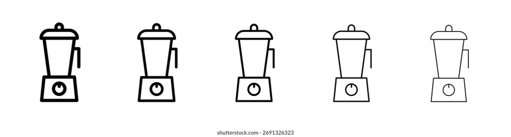 Ícone do liquidificador. Coleção de ícones de linha fina para interface do usuário da Web.