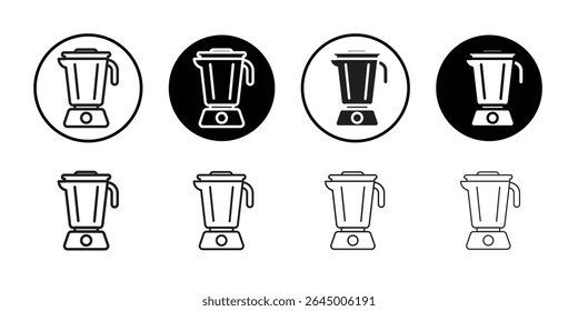Blender icon Thin line illustration set vector