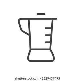 Ícone do liquidificador Símbolo de arte em contorno fino