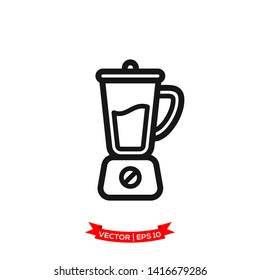 blender icon in trendy flat design
