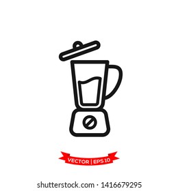 blender icon in trendy flat design