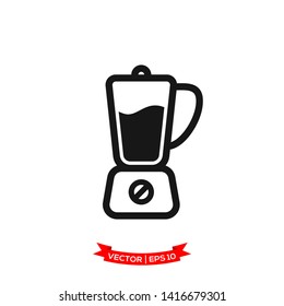 blender icon in trendy flat design