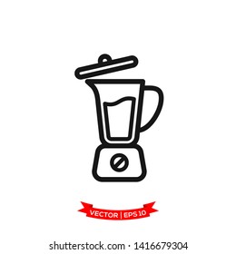 blender icon in trendy flat design