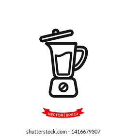 blender icon in trendy flat design