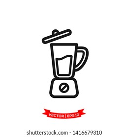blender icon in trendy flat design