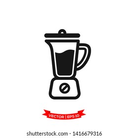 blender icon in trendy flat design