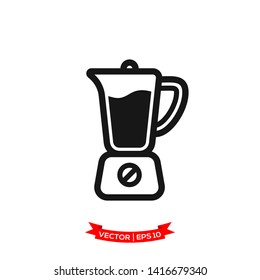 blender icon in trendy flat design