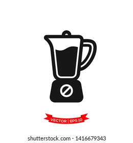 blender icon in trendy flat design
