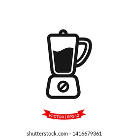 blender icon in trendy flat design