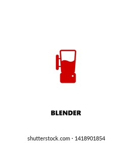 blender icon. blender vector design. sign design. red color