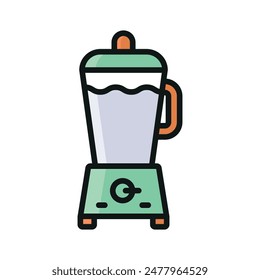 Icono de licuadora Plantillas de diseño de Vector simple y moderno