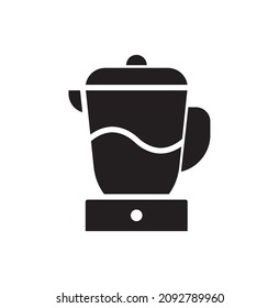 Blender icon. Vector graphic glyph style isolated on white background