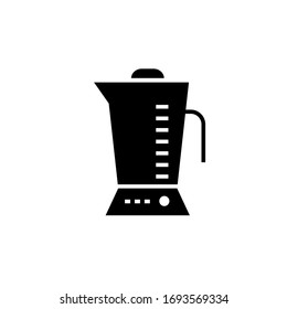 Icono de mezclador ilustración vectorial estilo glifo. aislado sobre fondo blanco