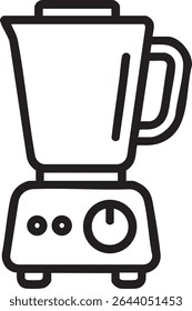 Ilustração do vetor do ícone do liquidificador - Design mínimo do aparelho de cozinha