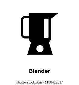 Blender icon vector isolated on white background, logo concept of Blender sign on transparent background, filled black symbol