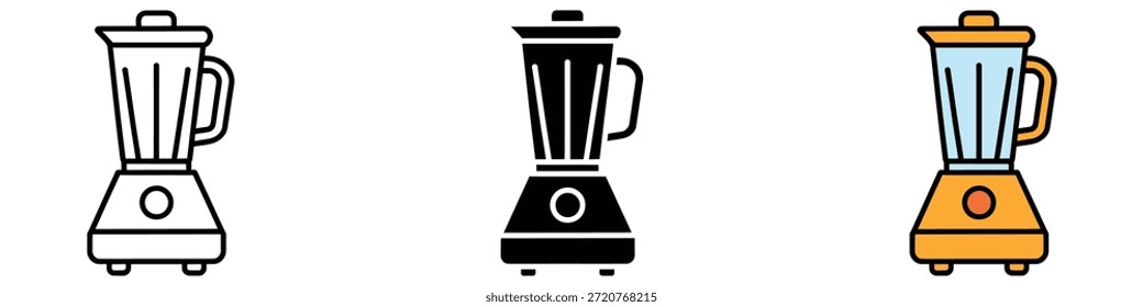ícone do liquidificador vetor. aparelho de cozinha, símbolo de preparação de alimentos. ilustração vetorial.