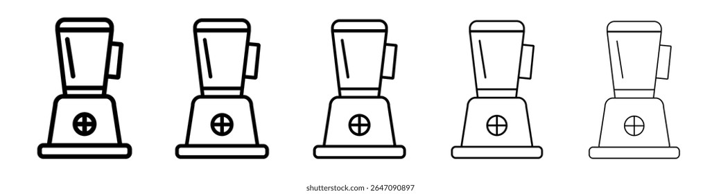 Blender icon vector outline symbol or illustration