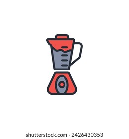 Icono de la licuadora. vector.Trazo editable.signo de estilo lineal para el uso de diseño web,logo.Ilustración de símbolo.