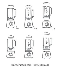 BLENDER ICONS FOR GRINDING FOOD
