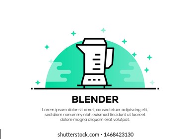 BLENDER AND ILLUSTRATION ICON CONCEPT