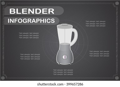 blender  infographics, Vector illustration.
